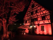 Architekturbeleuchtung beim Büchenbacher Weihnachtsmarkt